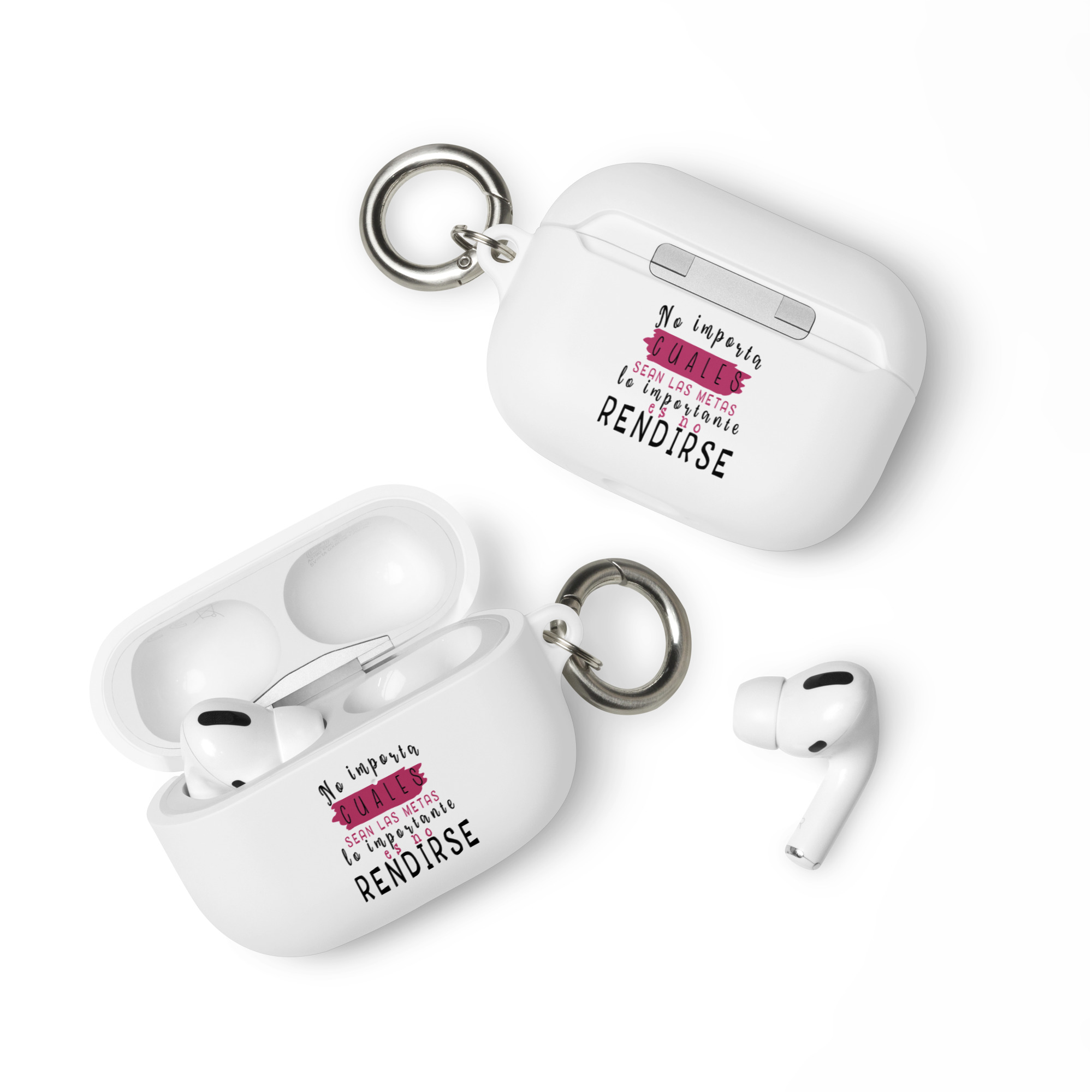No importa hoy cuales sean tus metas, lo importante es no rendirse - Funda de silicona para AirPods® - Imagen 6