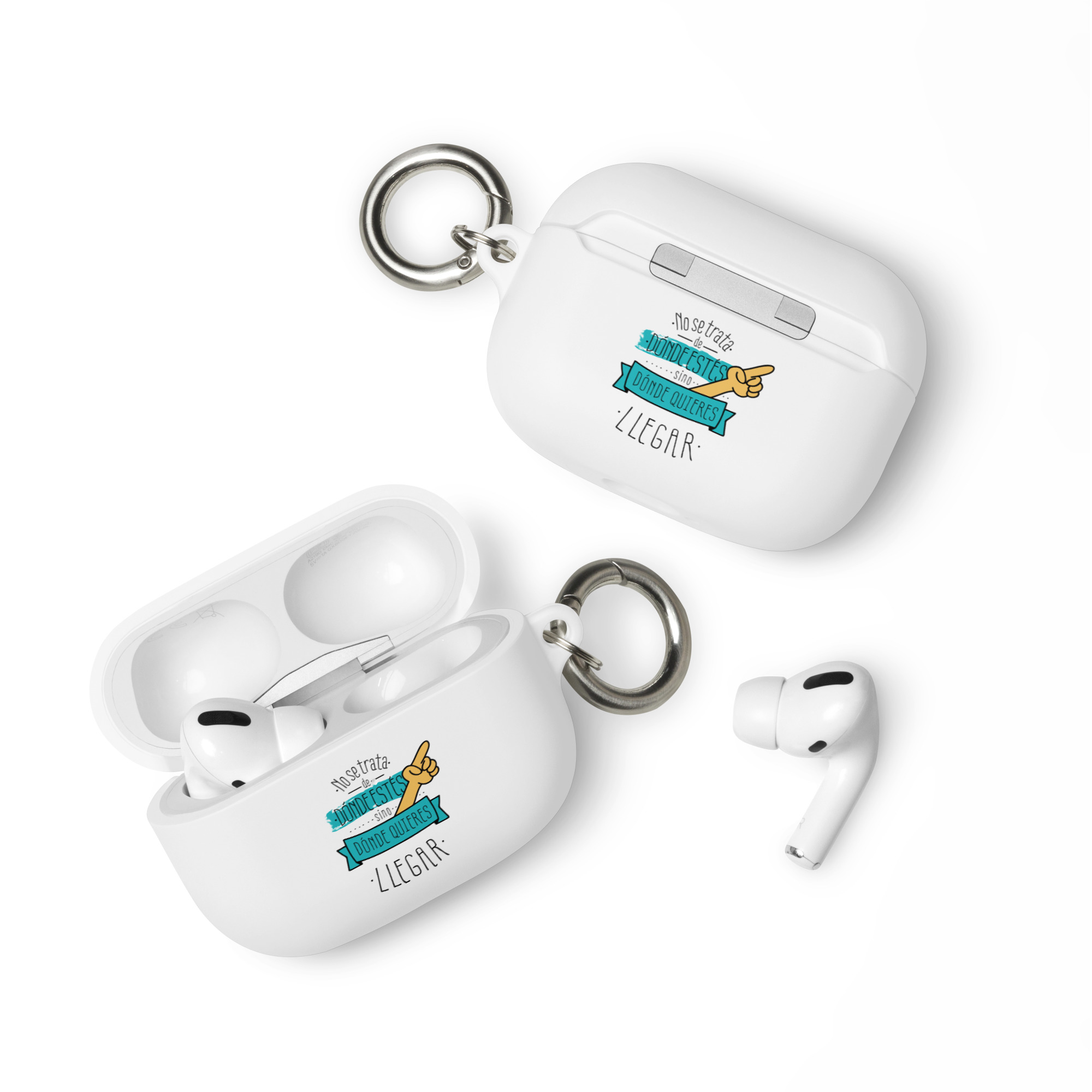 No se trata de donde estés si no donde quieres llegar - Funda de silicona para AirPods® - Imagen 6