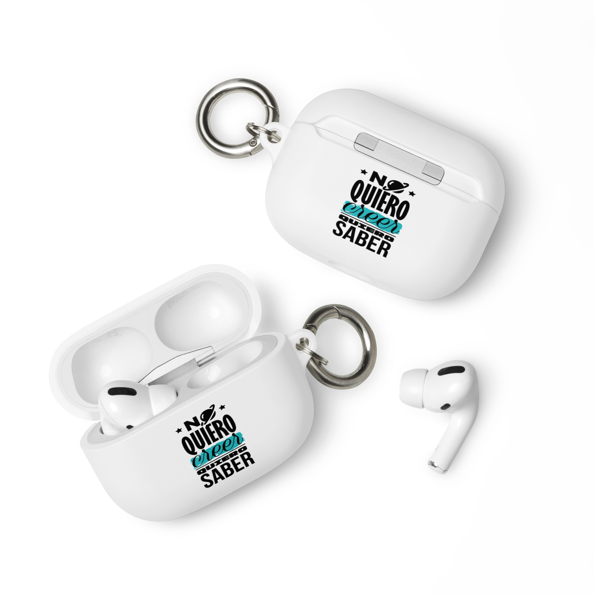 No quiero creer quiero saber - Funda de silicona para AirPods® - Imagen 6