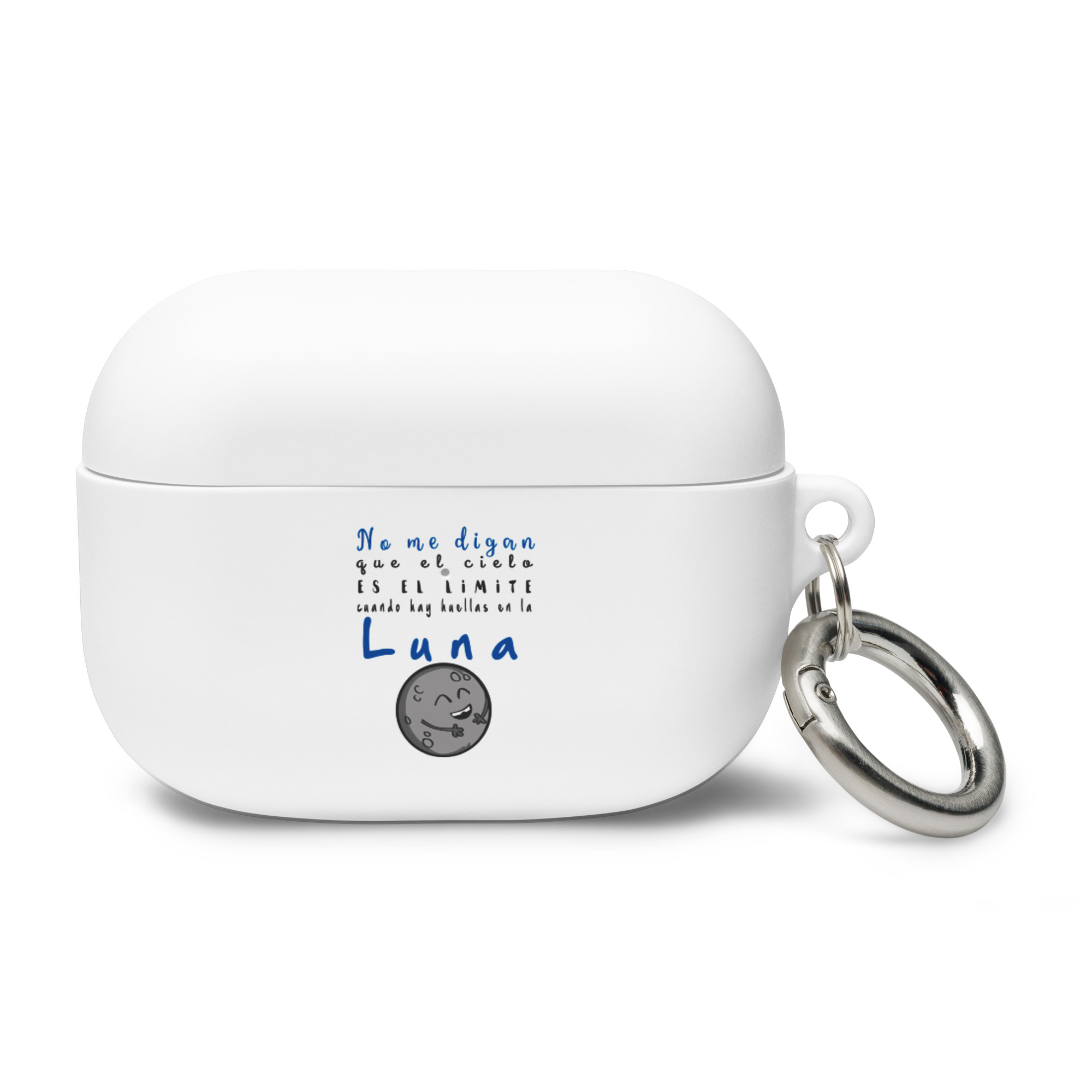 No me digan que el cielo es el límite cuando hay huellas en la luna - Funda de silicona para AirPods® - Imagen 3