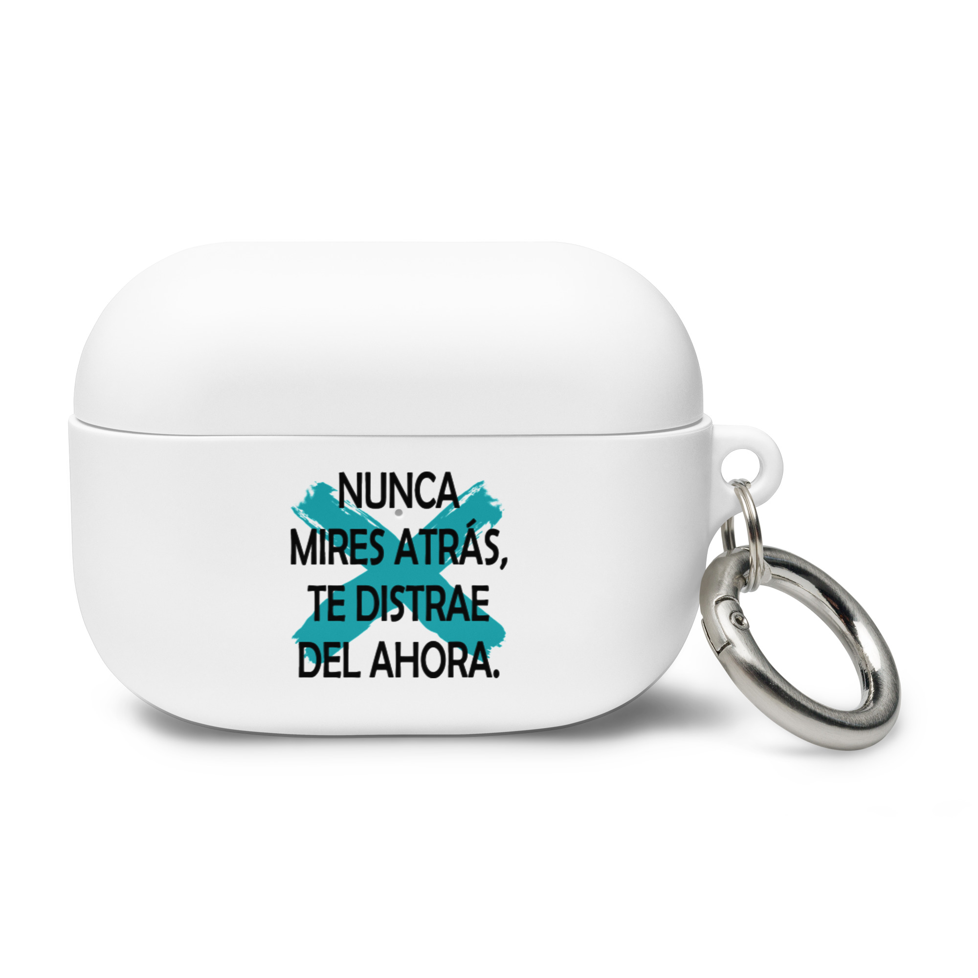 Nunca mires atrás, te distrae del ahora - Funda de silicona para AirPods® - Imagen 3