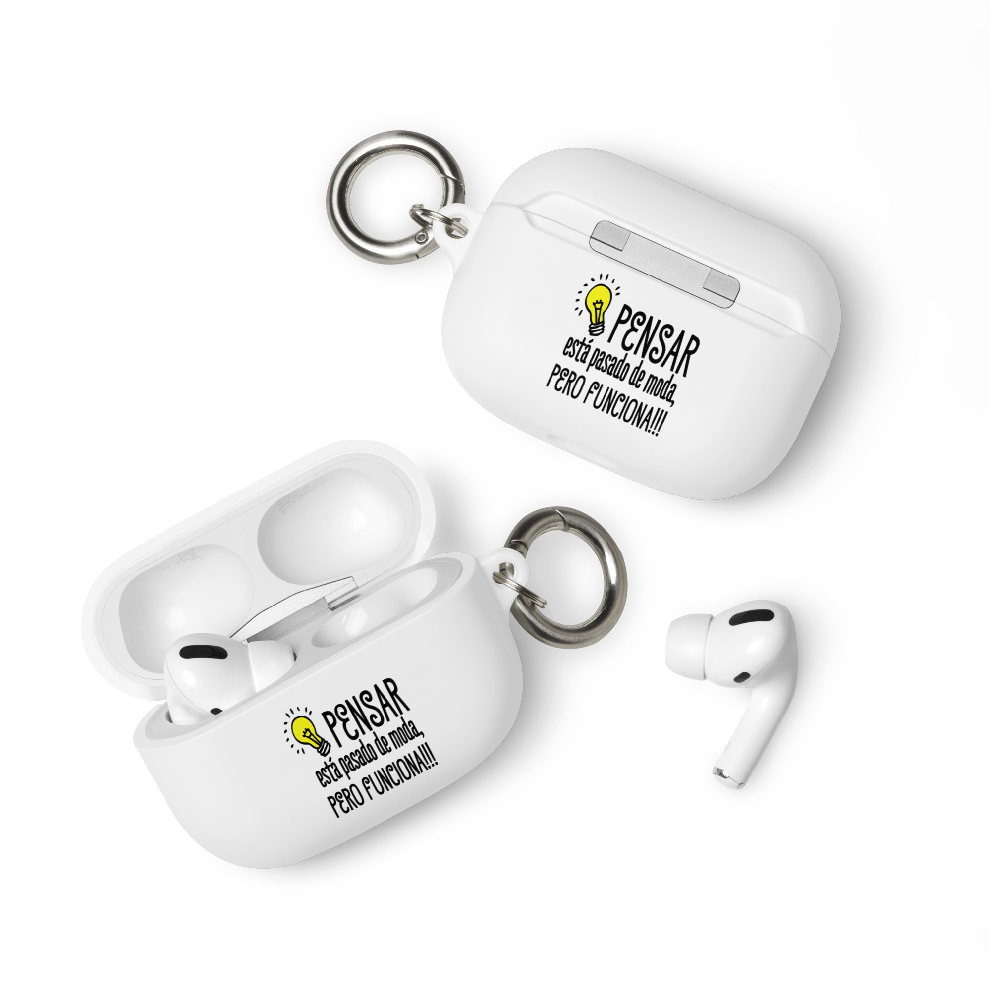 Pensar esta pasado de moda, pero funciona - Funda de silicona para AirPods® - Imagen 6