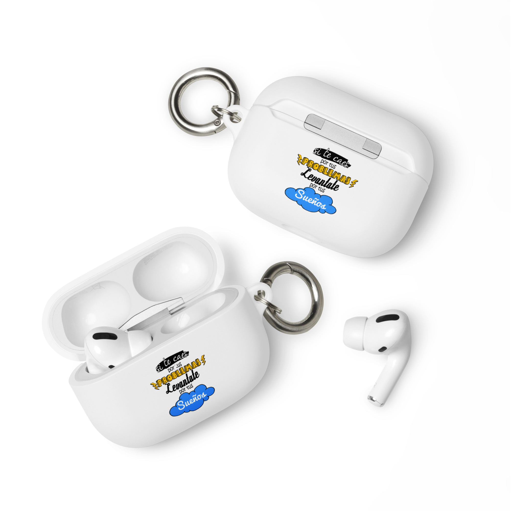 Si te caes por tus problemas, levántate por tus sueños - Funda de silicona para AirPods® - Imagen 6