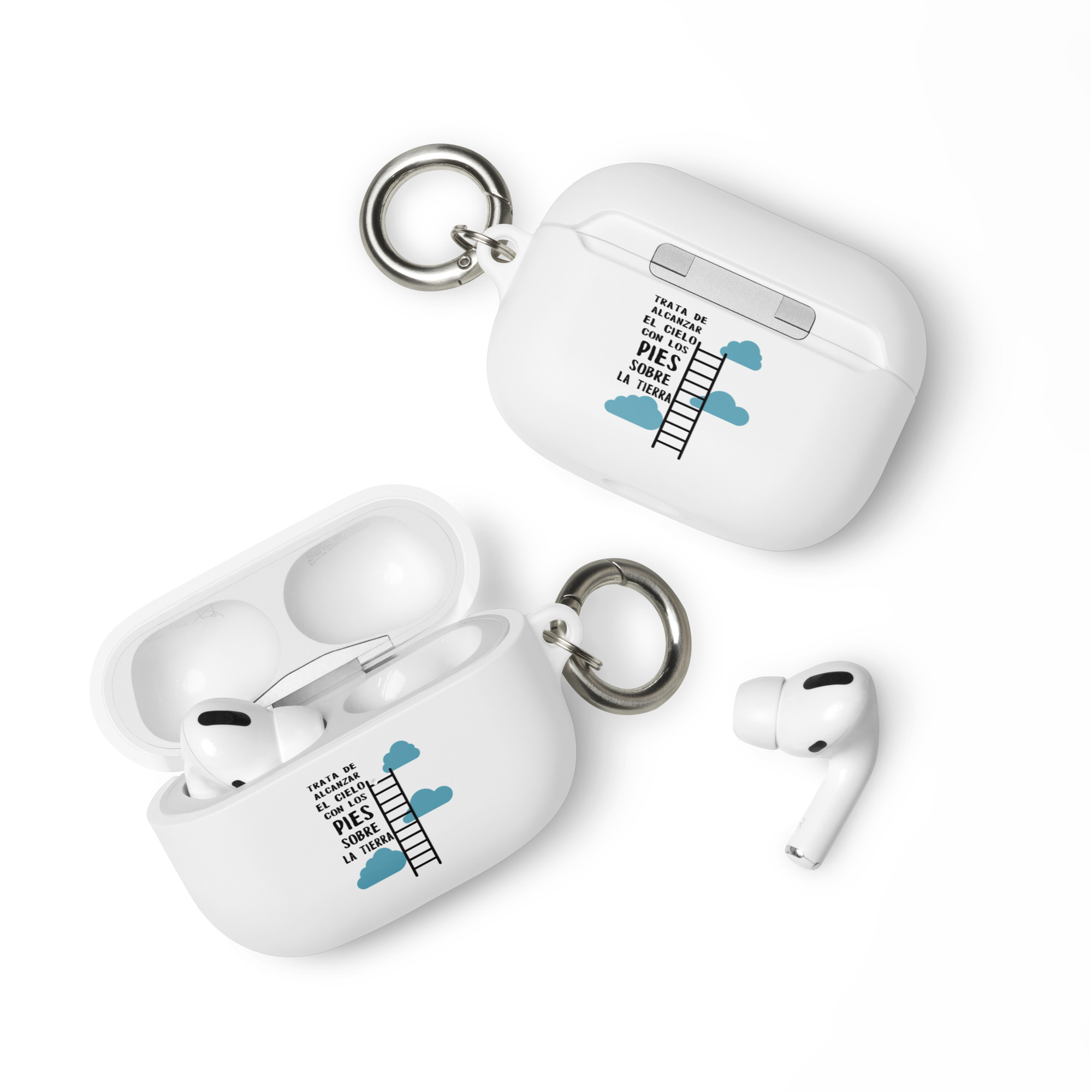 Trata de alcanzar el cielo con los pies sobre la tierra - Funda de silicona para AirPods® - Imagen 6
