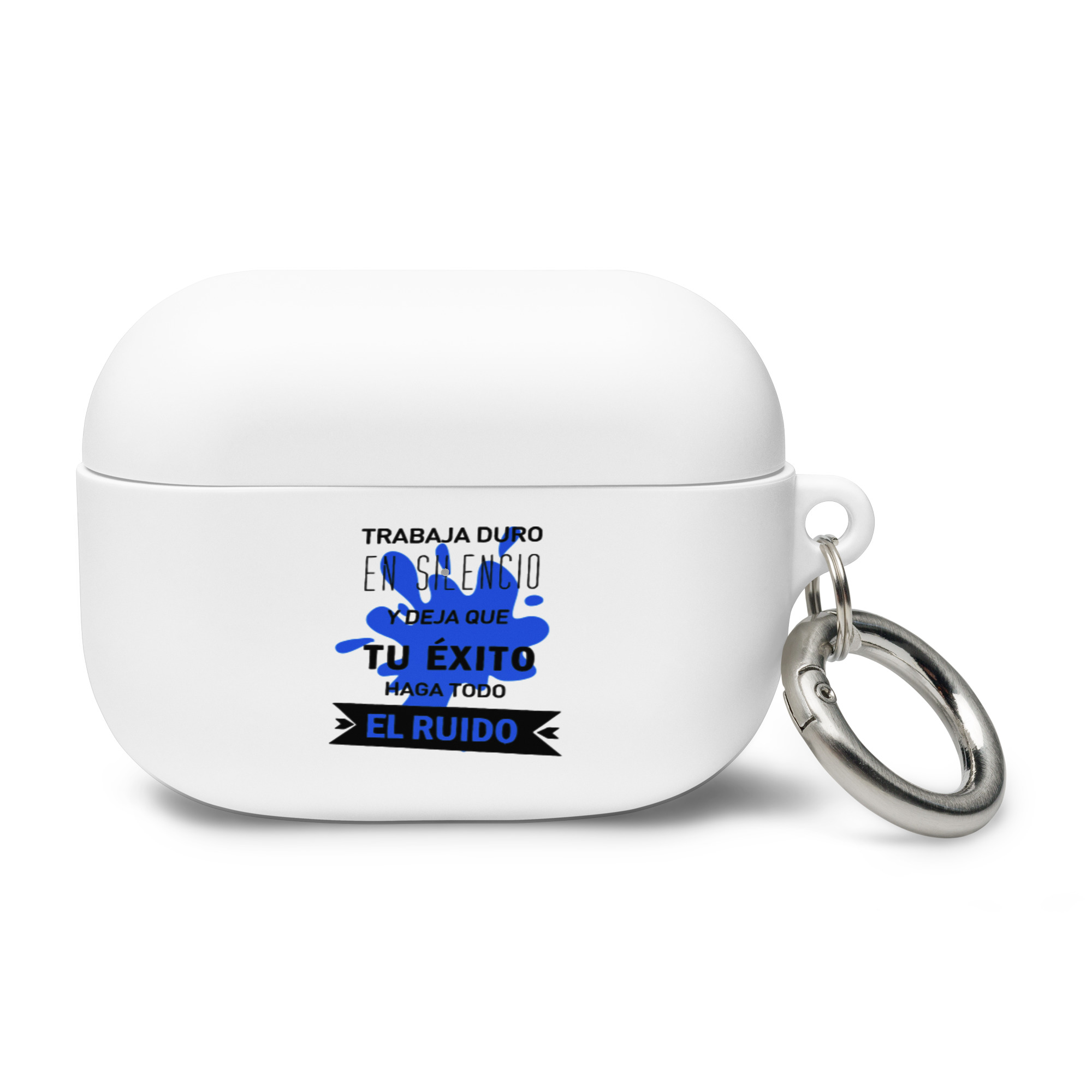 Trabaja duro en silencio y deja que tu éxito haga todo el ruido - Funda de silicona para AirPods® - Imagen 3