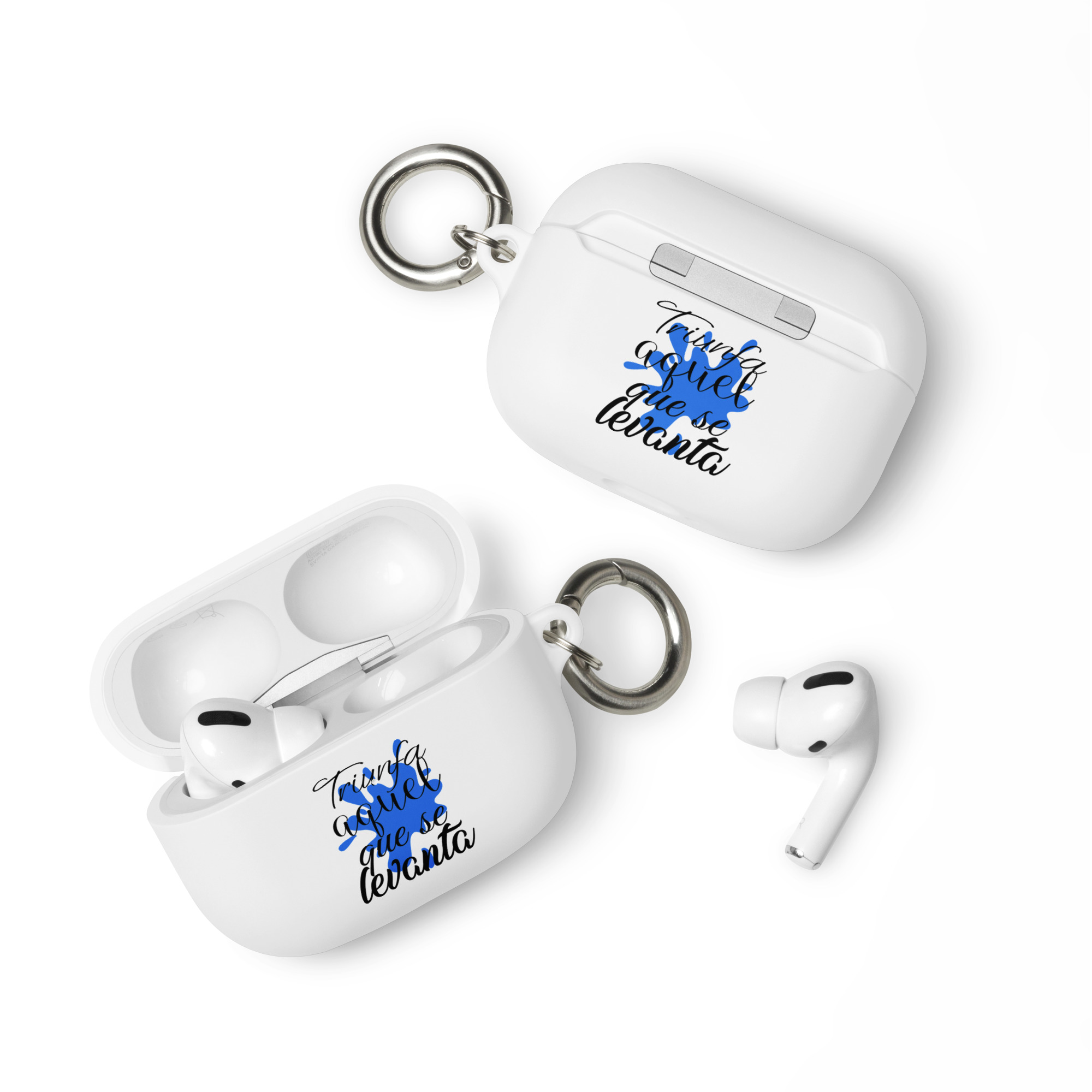 Triunfa aquel que se levanta - Funda de silicona para AirPods® - Imagen 6