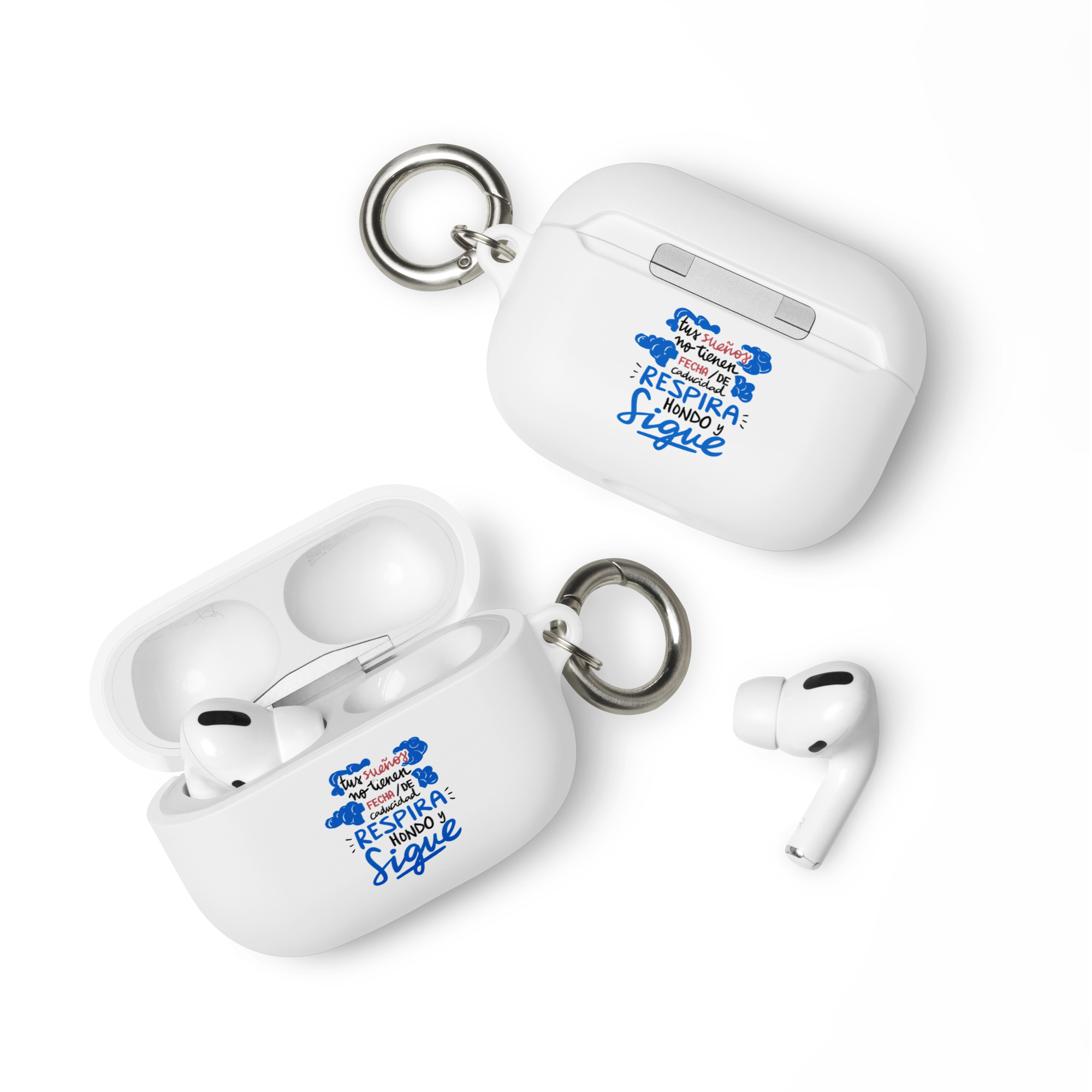 Tus sueños no tienen fecha de caducidad, respira hondo y sigue - Funda de silicona para AirPods® - Imagen 6