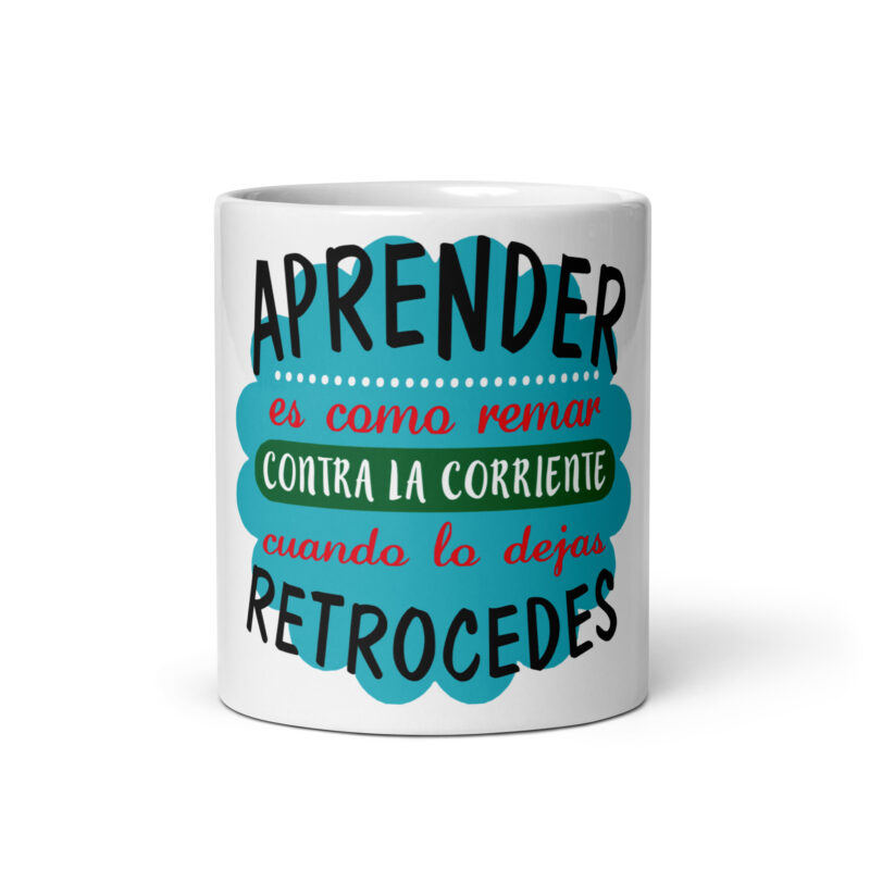 Aprender es como remar contra la corriente, cuando lo dejas retrocedes