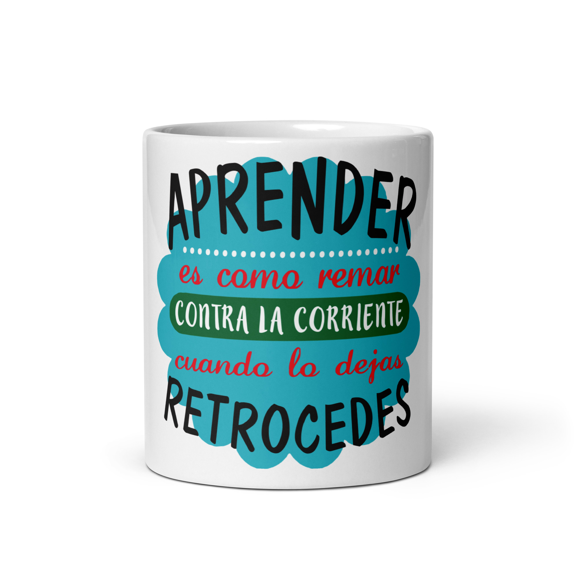 Aprender es como remar contra la corriente, cuando lo dejas retrocedes