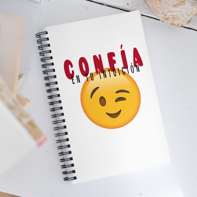 Confía en tu intuición - Libreta de notas con espiral "motivadora"
