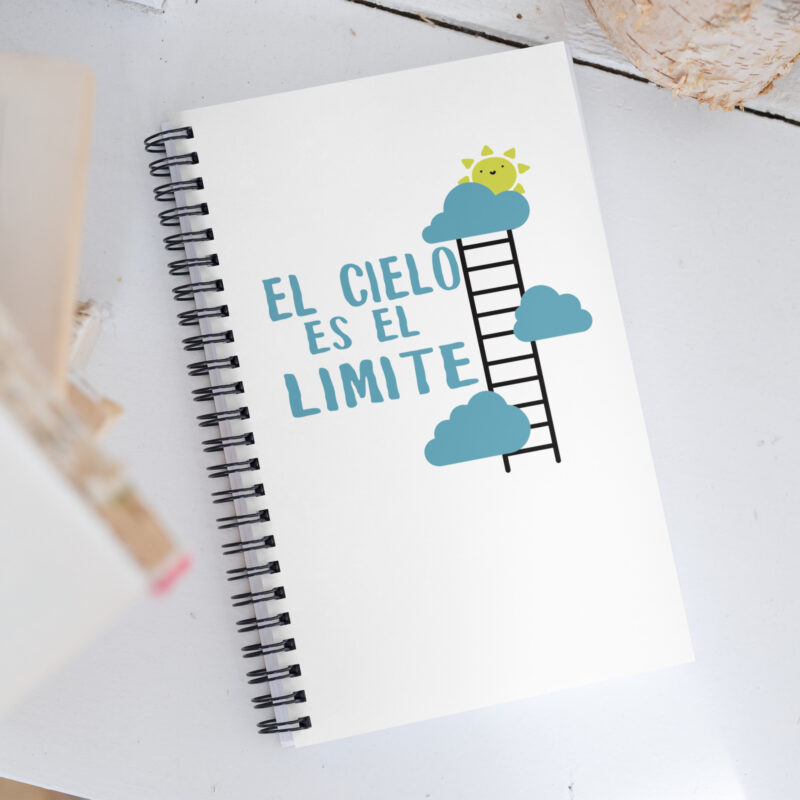 El cielo es el limite - Libreta de notas con espiral "motivadora"