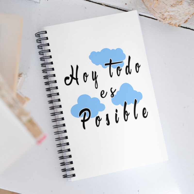 Hoy todo es posible - Libreta de notas con espiral "motivadora"