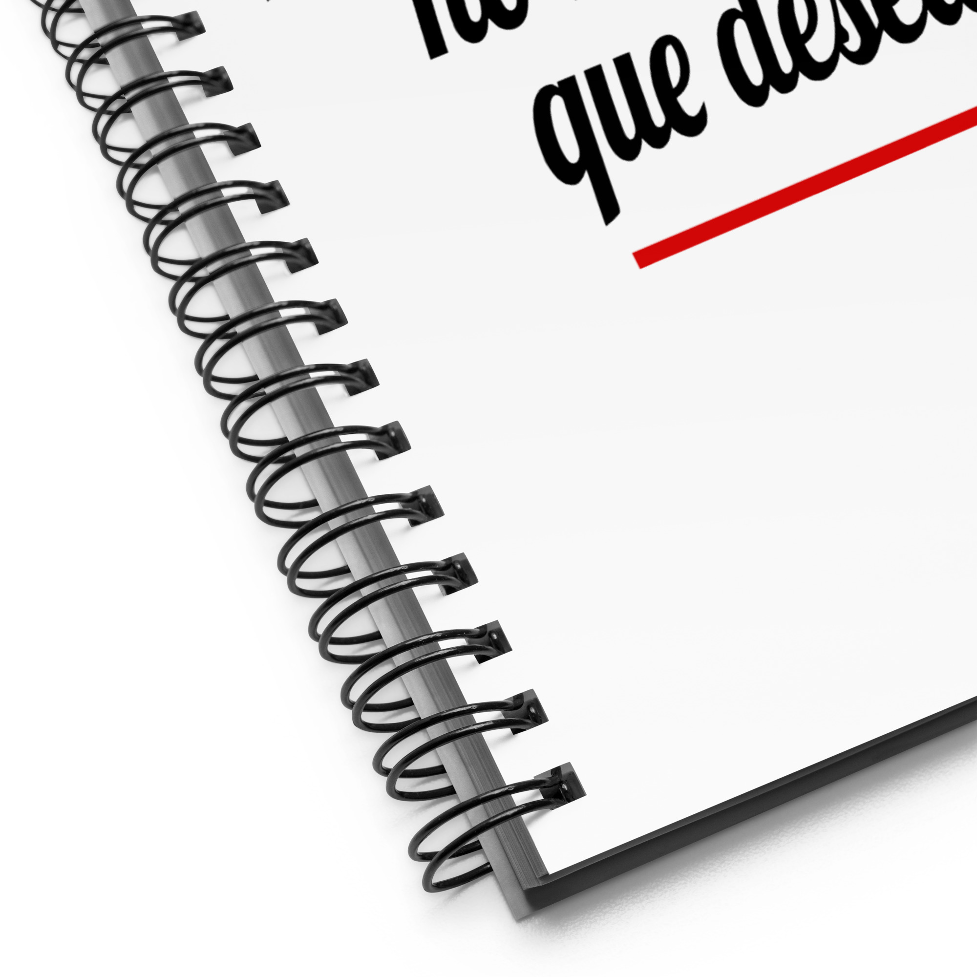 El que no Lucha por lo que quiere - Libreta de notas con espiral "motivadora" - Imagen 2