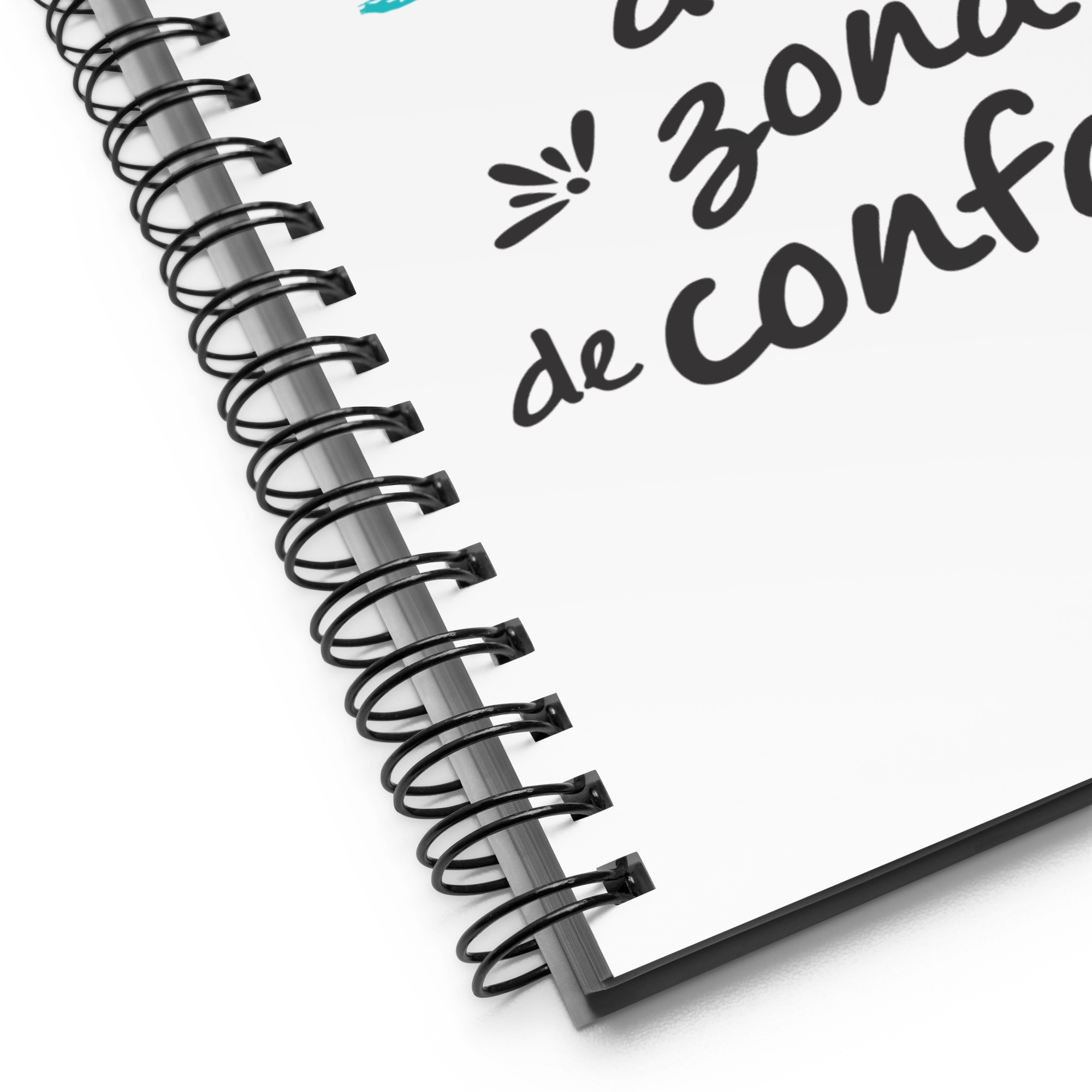 La vida comienza al final de tu zona de confort - Libreta de notas con espiral "motivadora" - Imagen 2