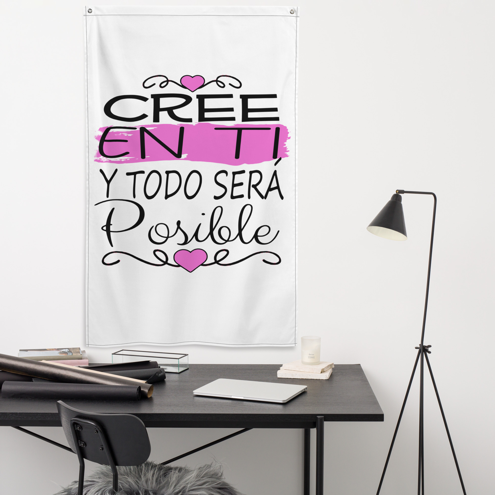 Bandera "Cree en ti y todo será posible" - Imagen 2