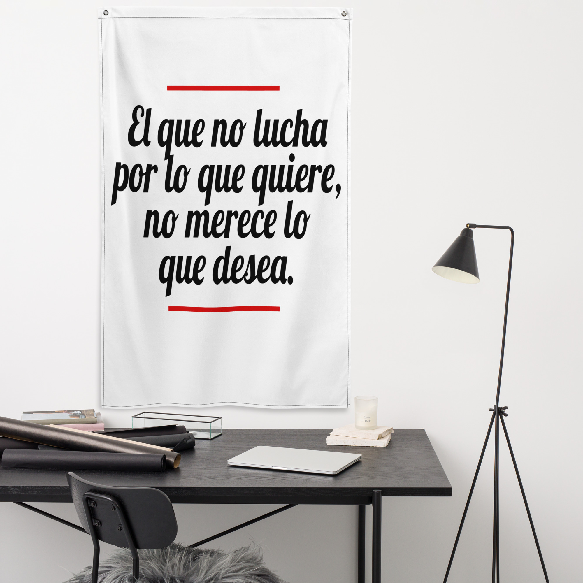 Bandera "El que no Lucha por lo que Quiere, no merece lo que desea" - Imagen 2