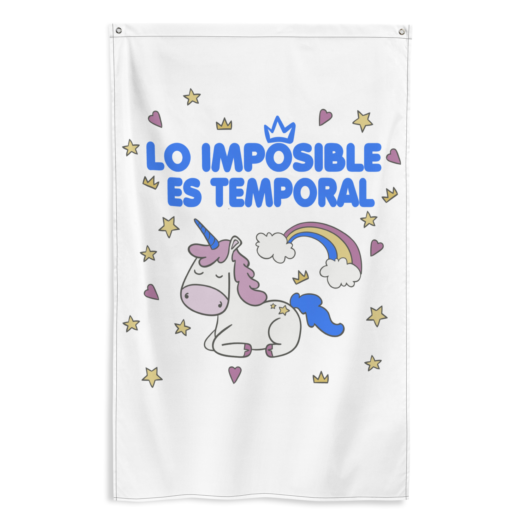 Bandera "!Lo imposible es temporal"
