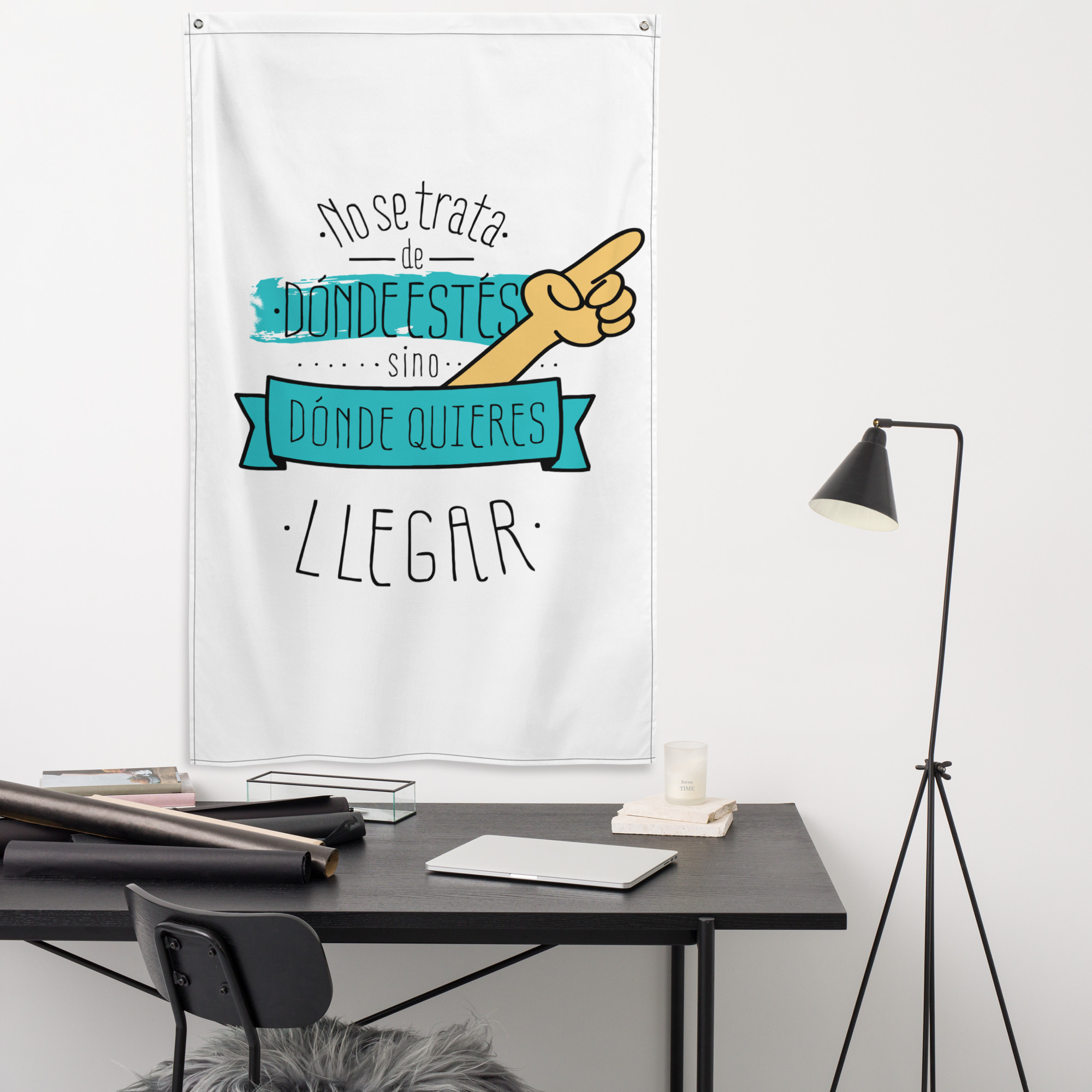 Bandera "No se trata de donde estes, si no dónde quieres llegar - Imagen 2