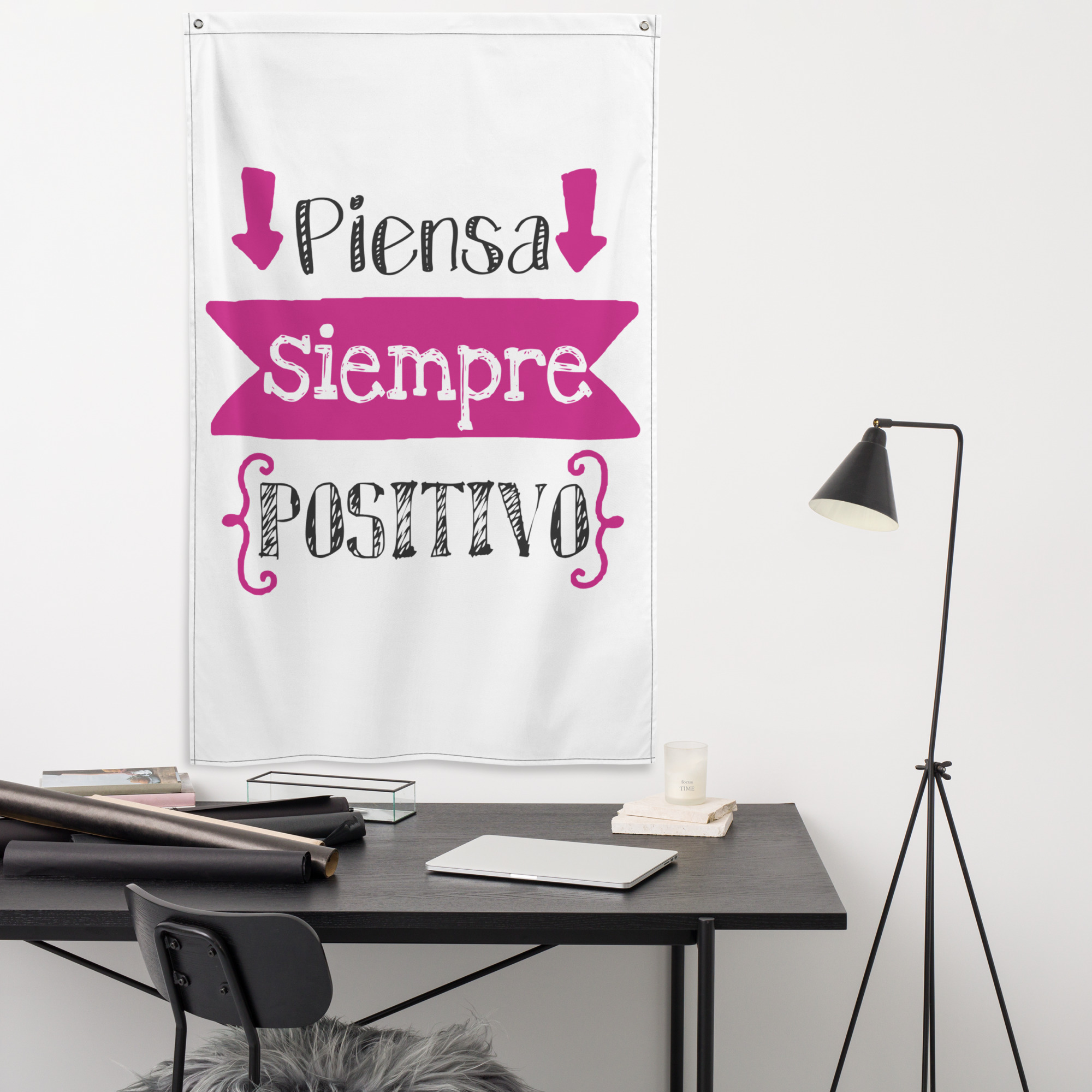 Bandera "Piensa siempre en positivo" - Imagen 2