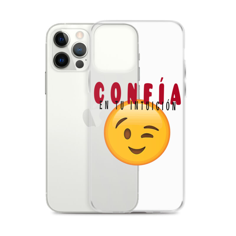 Funda transparente para iPhone® "Confía en tu intuición"
