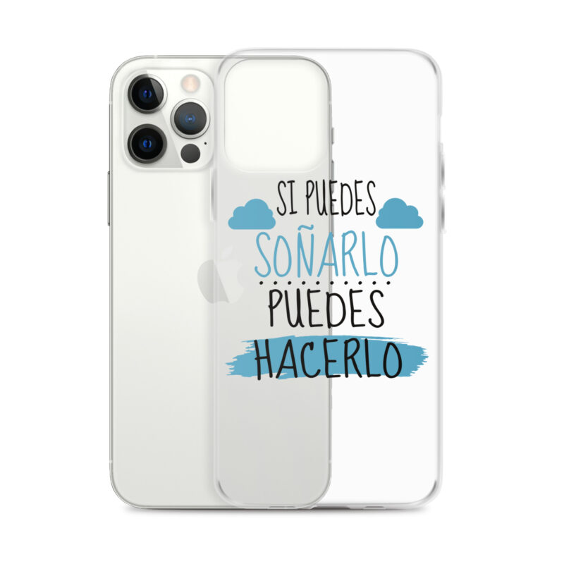Funda transparente para iPhone® "Si puedes soñarlo puedes hacerlo"