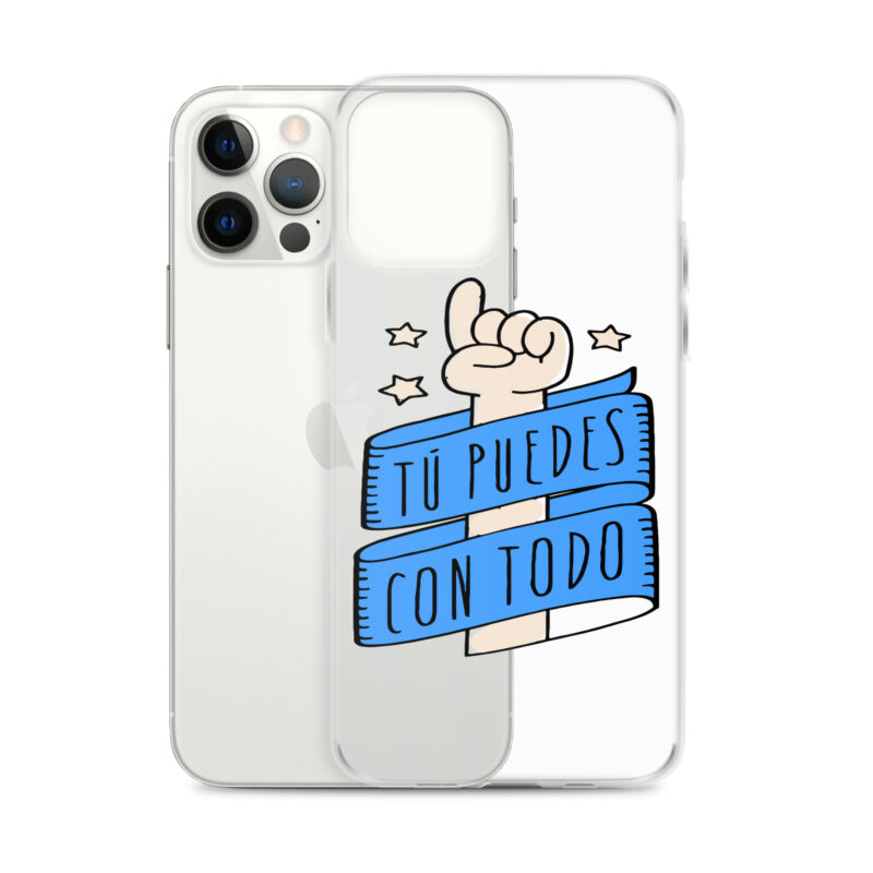 Funda transparente para iPhone® "Tu puedes con todo"